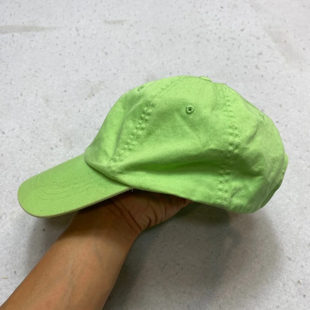 Polo Ralph Lauren Hat Unisex OS Lime Green Baseball Cap Embroidered Pony
